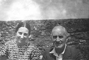 Pansy with her father Harry Bird