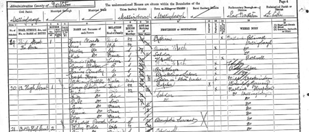 1891 Census Wellingborough