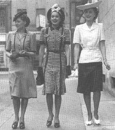 Womans Fashions  1940 on Ladies Fashion 1942