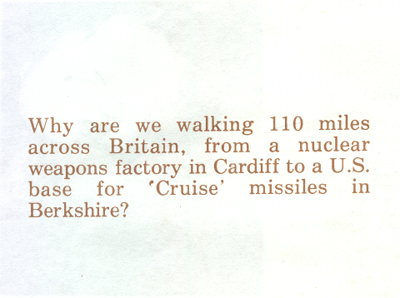Original Leaflet given out on the March 1981