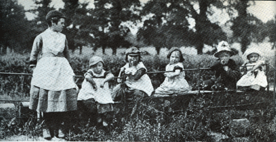 Lincolnshire country children 1880's