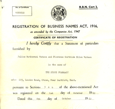 Registration of Business