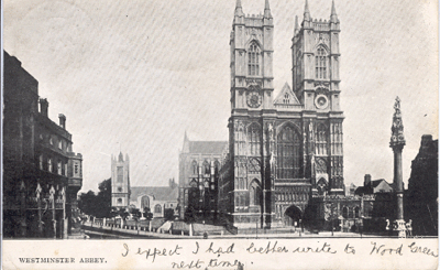 A postcard dated 1906