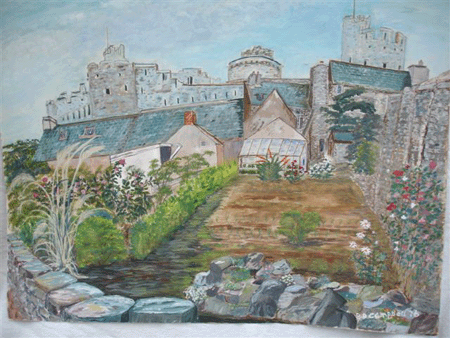 A painting by Ian's mother Dulcie Clague - Pembroke Castle