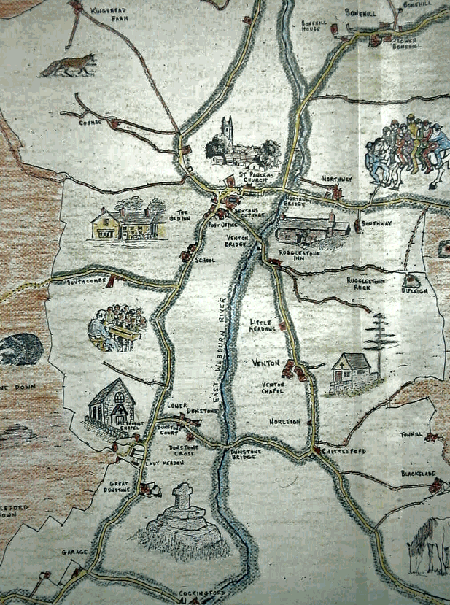 Old Widecombe map showing Little Meadow(s)